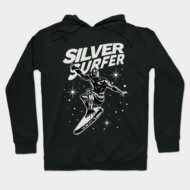 surfer galaxy retro classic Hoodie by LAKOSH